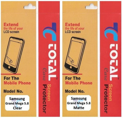 69% OFF on Total Care SGM5.8 Clear & Matte Combo Screen Guard for Samsung Galaxy Mega 5.8