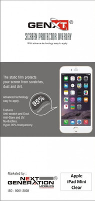 70% OFF on Genxt GXIPDM1 Clear Screen Guard for Apple iPad Mini 1 70% OFF on Genxt GXIPDM1 Clear Screen Guard for Apple iPad Mini 1