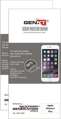 76% OFF on Genxt G26P Pack of 2 Clear Screen Guard for Apple iPhone 6 Plus