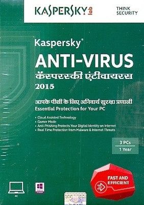 39% OFF on Kaspersky Anti-Virus 2015 3 PC 1 Year 39% OFF on Kaspersky Anti-Virus 2015 3 PC 1 Year