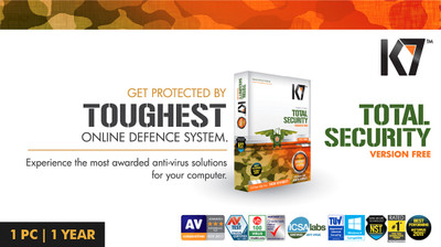 60% OFF on K7 Total Security 1 PC 1 Year (Activation card) 60% OFF on K7 Total Security 1 PC 1 Year (Activation card)