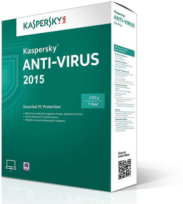 29% OFF on Kaspersky 2015 Antivirus Protection 1 Year 3 User 29% OFF on Kaspersky 2015 Antivirus Protection 1 Year 3 User