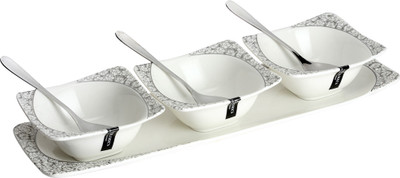 Devnow Ceramics Bowl Spoon Plate Ladle Serving Set Devnow Ceramics Bowl Spoon Plate Ladle Serving Set