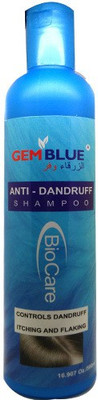 Biocare GemBlue Anti-Dandruff Shampoo - Controls Dandruff Itching And Flaking (500 Ml)