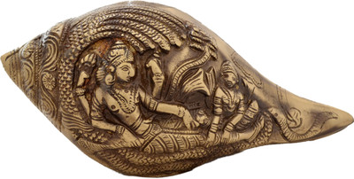 40% OFF on Handecor Vishnu Carving Antique Brown Sacred Shankh