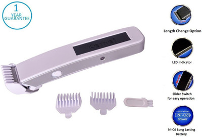 Kemei Professional KM-3005A Trimmer For Men (White) 