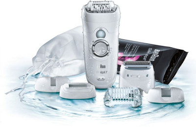 Braun Silk Epil 7681 Epilator – Wet and Dry  (White) 