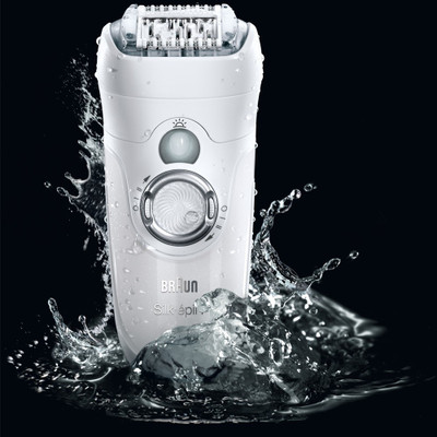 Braun Silk Epil 7681 Epilator – Wet and Dry  (White) 