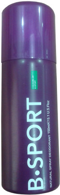 33% OFF on B.Sport Natural Spray Deodorant 150 ml Clipper For Men