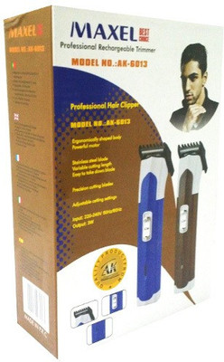 Maxel Rechargeable AK-6013 Trimmer For Men, Women (Brown) 