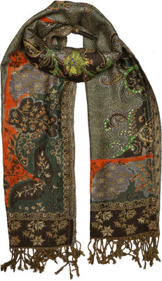 56% OFF on Per Te Solo Patola Stoles Green/Orange Viscose Self Design Women's Shawl 56% OFF on Per Te Solo Patola Stoles Green/Orange Viscose Self Design Women's Shawl