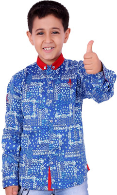 15% OFF on OKS Boys Boy's Printed Casual Shirt