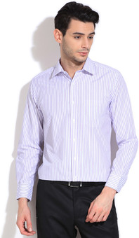 Peter England Men's Striped Formal Shirt