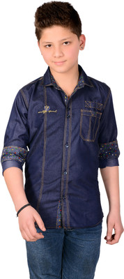 33% OFF on Aedi Boy's Solid Casual Denim Shirt 33% OFF on Aedi Boy's Solid Casual Denim Shirt