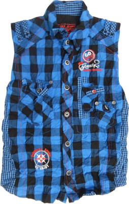 30% OFF on Kooka Kids Boy's Checkered Casual Shirt