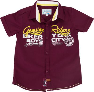 62% OFF on Biker Boys Boy's Printed Casual Shirt