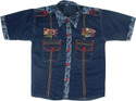 43% OFF on Kabeer Boy's Solid Casual Denim Shirt 43% OFF on Kabeer Boy's Solid Casual Denim Shirt