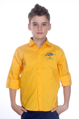 Mash Up Boy's Solid Casual Shirt Mash Up Boy's Solid Casual Shirt