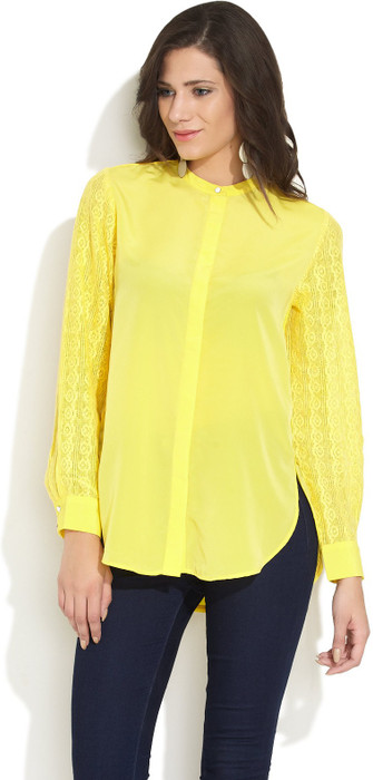 Femella Lacy Gesture Women's Solid Casual Shirt