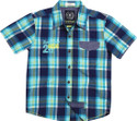 SuperYoung Boy's Checkered Casual Shirt SuperYoung Boy's Checkered Casual Shirt