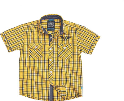 SuperYoung Boy's Checkered Casual Shirt