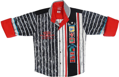 55% OFF on Kooka Kids Boy's Striped Casual Shirt