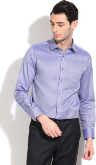 Peter England Men's Self Design Formal Shirt