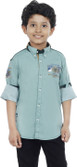 15% OFF on OKS Boys Boy's Striped Casual Shirt