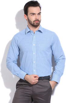 Peter England Men's Checkered Formal Shirt