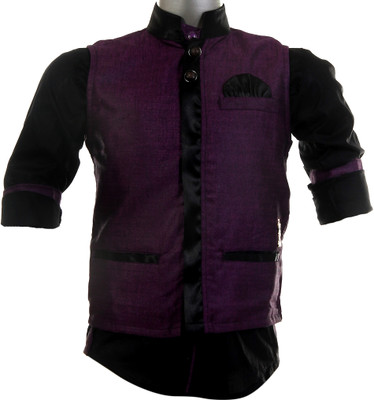 30% OFF on Fingerchips Boy's Solid Party, Wedding Shirt