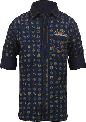 39% OFF on Jazzup Boy's Printed Casual Shirt