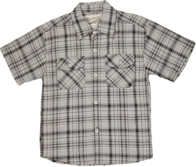 Overdrive Boy's Checkered Casual Shirt Overdrive Boy's Checkered Casual Shirt