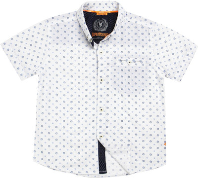 SuperYoung Boy's Printed, Self Design Casual Shirt