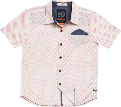 SuperYoung Boy's Printed Casual Shirt