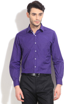 Peter England Men's Checkered Formal Shirt