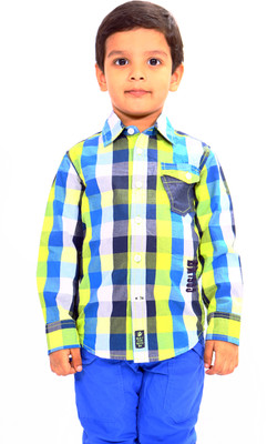 Bio Kid Baby Boy's Checkered Casual Shirt