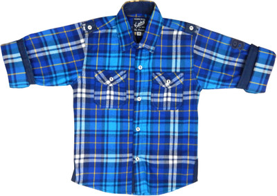 Kooka Kids Boy's Checkered Casual Shirt