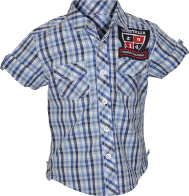 30% OFF on Cool Quotient Baby Boy's Checkered Casual Shirt