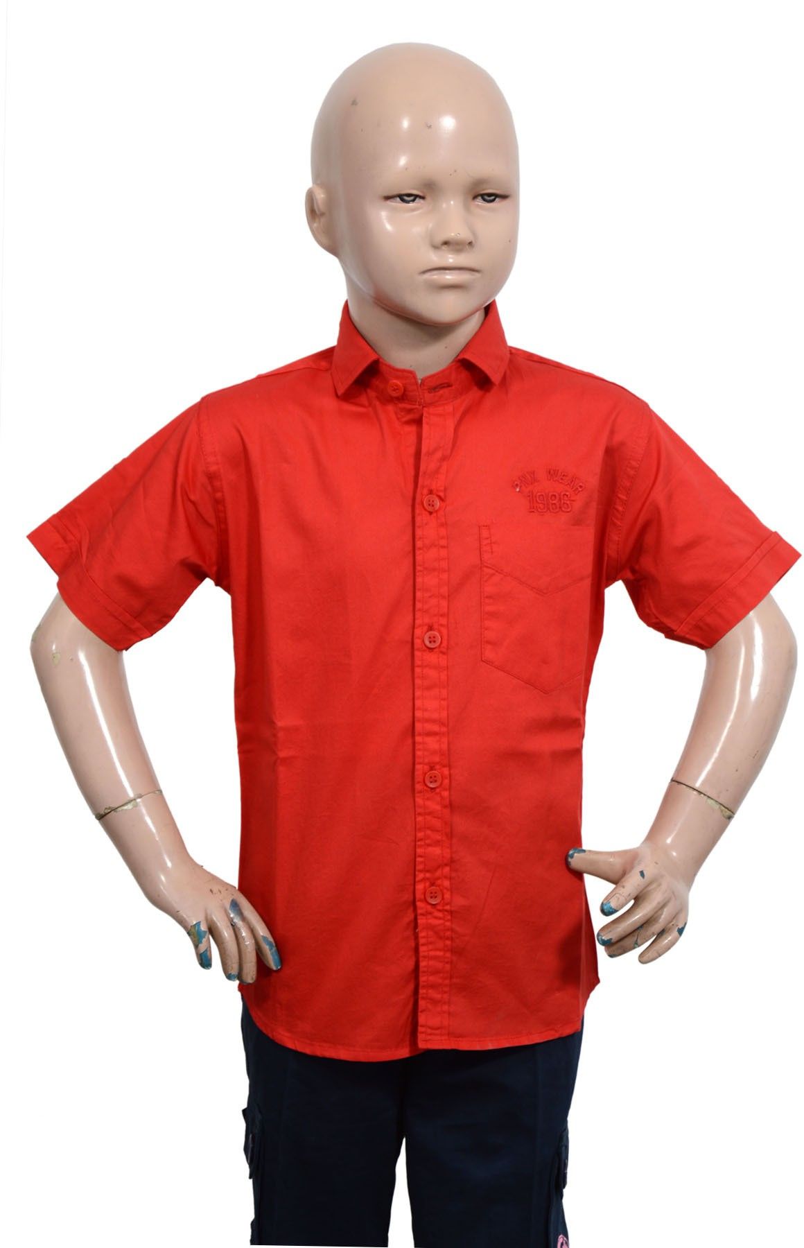 14% OFF on Puppet Nx Boy's Solid Casual Shirt