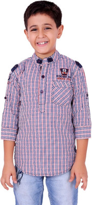30% OFF on OKS Boys Boy's Checkered Casual Shirt