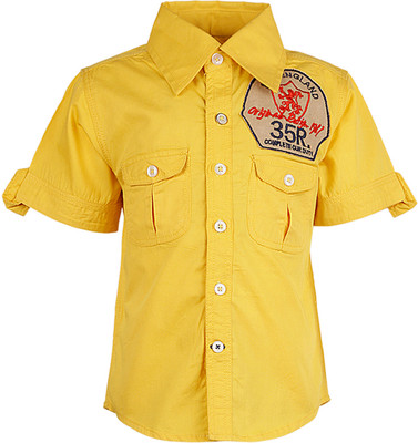 Cool Quotient Baby Boy's Solid Casual Shirt Cool Quotient Baby Boy's Solid Casual Shirt