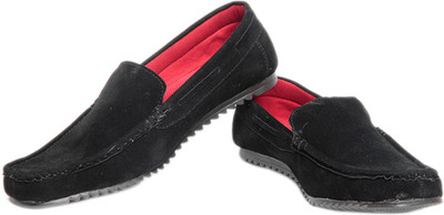 Pede Milan Wov Style- Black Loafers