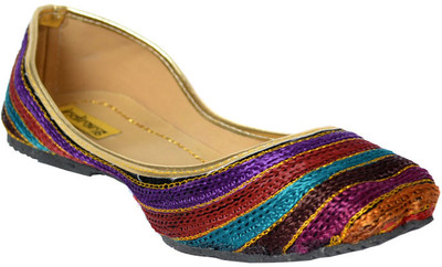 37% OFF on Indirang Multicolor Mojaris