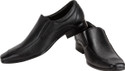 Blak PU Slip On Shoes