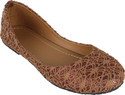 68% OFF on Authentic Vogue Fabric Net Brown Ballerinas Bellies