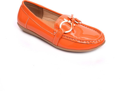 30% OFF on Footkraft Orange Loafers