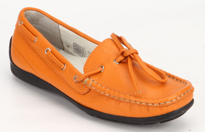 33% OFF on Aditi Wasan 125663-Orange Boat Shoes