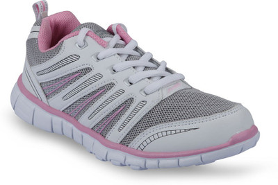 Action Micro Women LS-42 White Walking Shoes Action Micro Women LS-42 White Walking Shoes