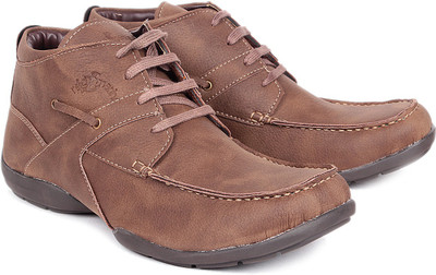 65% OFF on Red Marine Brown Lace Up Footwear Casual Shoes