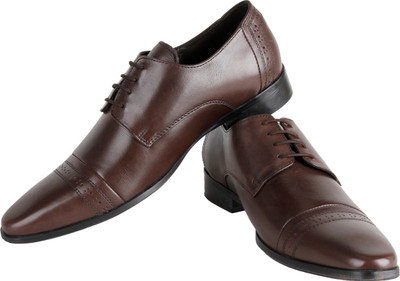 Blak PU Lace Up Shoes